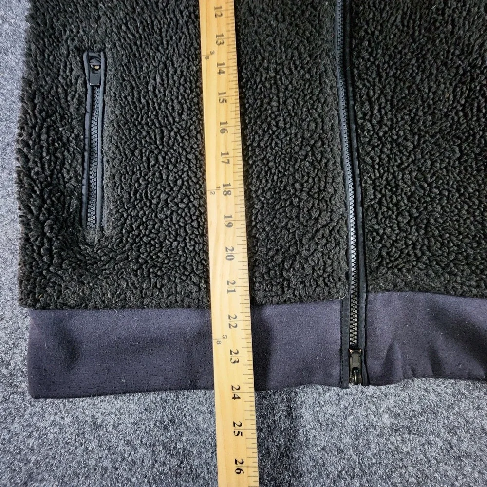 Athleta Range Black Sherpa Fleece Jacket‎ Full Zip Women's Size Small